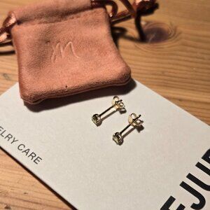 Mejuri - Gemstone Mini Studs (Peridot)